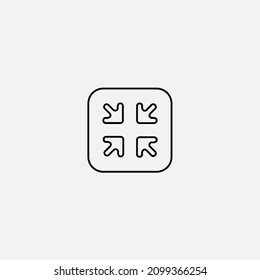 Vollbild-Symbol, Vektorsymbol, Symbol, Logo-Illustration für Web und Mobile