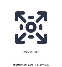 full screen icon. Simple element illustration from user interface concept. full screen editable symbol design on white background. Can be use for web and mobile.