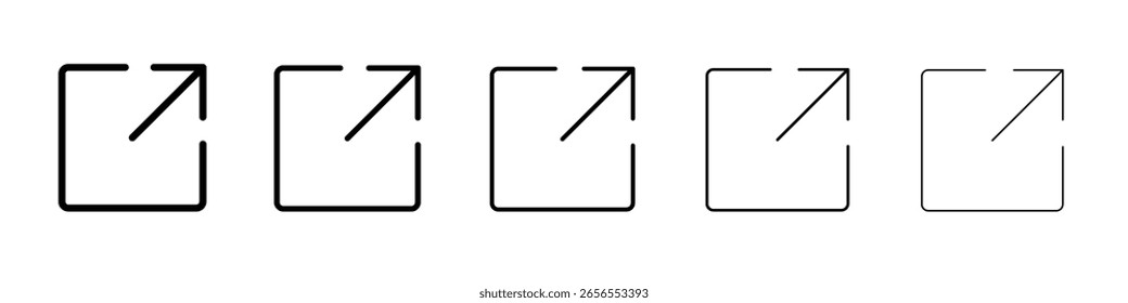 Icono de pantalla completa ilustración simple logotipo arte