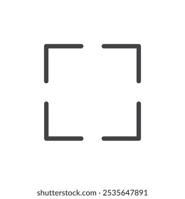 Full screen icon Thin outline art symbol