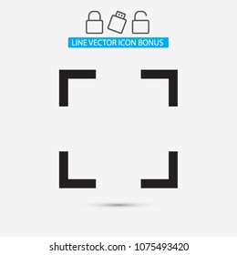 in full screen icon vector