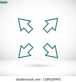 in full screen icon vector