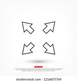 in full screen icon vector