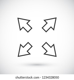 in full screen icon vector