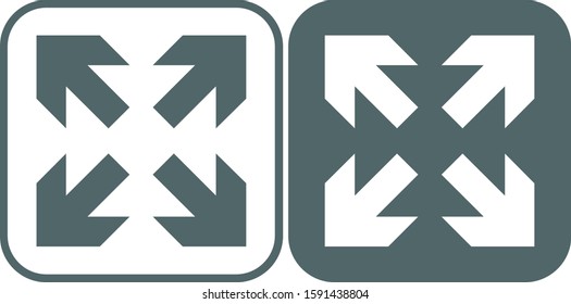 Full screen icon. Vector illustration