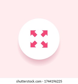 Full screen icon. Vector illustration EPS 10.
