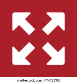 Full screen icon . Vector illustration