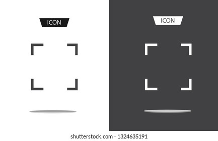 full screen icon vector isolated on white background.
