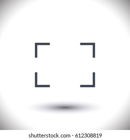 Full screen icon vector line
