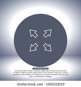 in full screen icon vector . Lorem Ipsum Illustration design