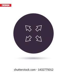in full screen icon vector . Lorem Ipsum Illustration design