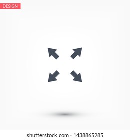 in full screen icon vector . Lorem Ipsum Illustration design