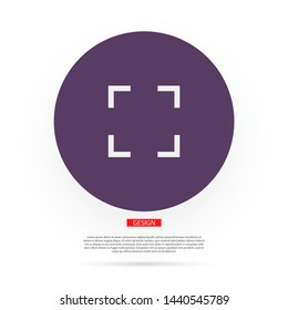 in full screen icon vector . Lorem Ipsum Illustration design
