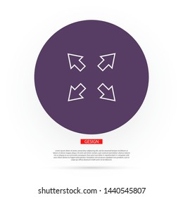 in full screen icon vector . Lorem Ipsum Illustration design