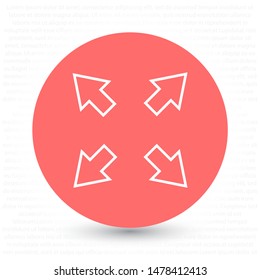 in full screen icon vector . Lorem Ipsum Illustration design
