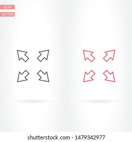 in full screen icon vector . Lorem Ipsum Illustration design