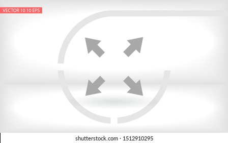 in full screen icon vector . Lorem Ipsum Illustration design