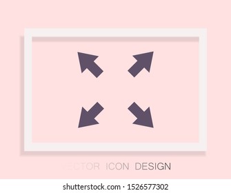 in full screen icon vector . Lorem Ipsum Illustration design