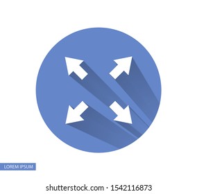 in full screen icon vector . Lorem Ipsum Illustration design