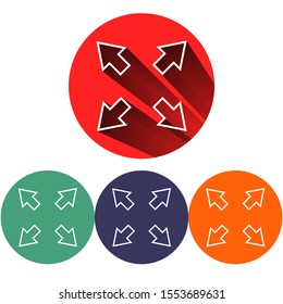 in full screen icon vector . Lorem Ipsum Illustration design