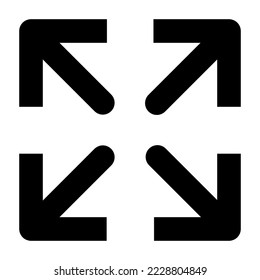 full screen icon vectror, Fullsreen button,maximize icon