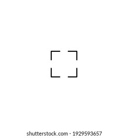 full screen line art vector icon