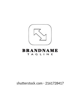 full screen logo icon design template modern vector illustration