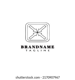 full screen logo icon design template modern vector illustration