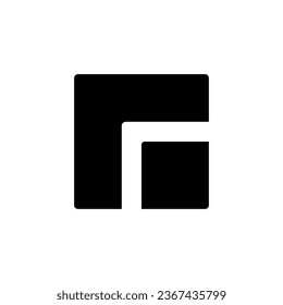 Icono de Ui de glifo negro en modo de pantalla completa. Reproductor de medios. Elemento de línea simple rellenado. Diseño de interfaz de usuario. Símbolo de silueta en el espacio blanco. Pictograma sólido para web, móvil. Ilustración vectorial aislada