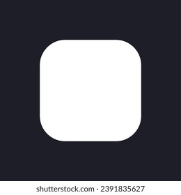 Full screen mode dark mode glyph ui icon. Size changing tool. User interface design. White silhouette symbol on black space. Solid pictogram for web, mobile. Vector isolated illustration