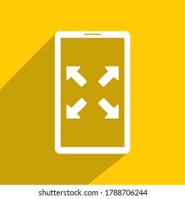 full screen phone icon, Technology icon vector