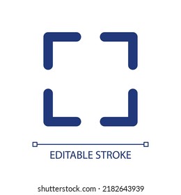 Full screen pixel perfect RGB color ui icon. Video player. Display resolution. Simple filled line element. GUI, UX design for mobile app. Vector isolated pictogram. Editable stroke. Arial font used