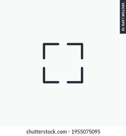 Full screen, premium quality flat icon. Vector logo concept for web graphics, EPS 10