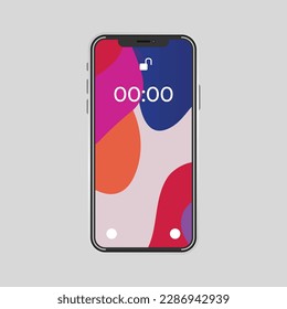  full screen smartphone front side mockup design