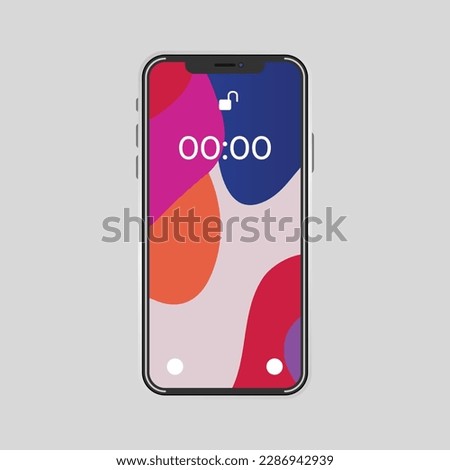  full screen smartphone front side mockup design