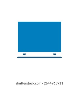 desenho de vetor de ícone de televisão de tela cheia com estilo moderno