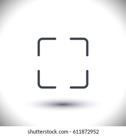 Full screen vector line icon