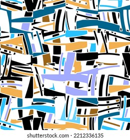 Full seamless abstract autumn texture pattern vector. Multicolored design for textile fabric print and wallpaper. Design for fashion and home design background.