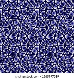 Full seamless abstract blue pattern vector for decoration. Texture design for textile fabric printing and wallpaper. Grunge model for fashion and home design.