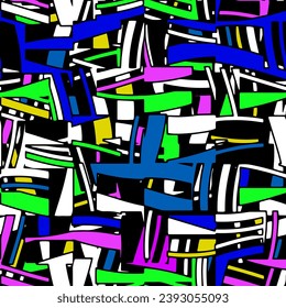 Vector completo de patrón de textura de ropa abstracta sin fisuras. Diseño multicolor para impresión textil y papel tapiz. Diseño para la moda y el fondo del diseño del hogar.