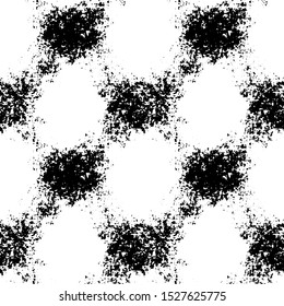 Full seamless abstract distressed monochrome pattern vector for decoration. Texture design for textile fabric printing and wallpaper. Grunge model for fashion and home design.