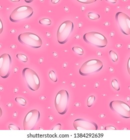 Full Seamless Abstract Drop Pattern Vector Soft Colors. Fashion Textile Fabric Print Background Design.