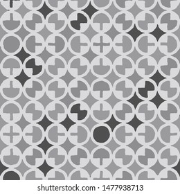 Full seamless abstract geometric skin pattern vector for decor and textile. Black and grey design for textile fabric printing and wallpaper. Design for fashion and home design.