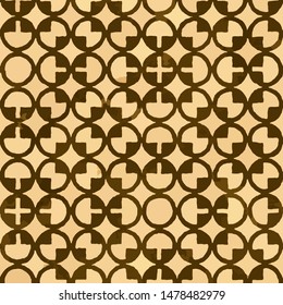 Full seamless abstract geometric skin pattern vector for decor and textile. Brown design for textile fabric printing and wallpaper. Design for fashion and home design.