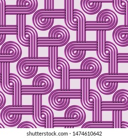 Full Seamless Abstract Geometric Spiral Pattern Vector for Decor and Textile Skin. Pink Color design for textile fabric printing and wallpaper. Design for fashion and home design.