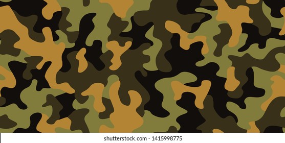 Full seamless abstract military camouflage skin pattern vector for decor and textile. Army masking design for hunting textile fabric printing and wallpaper. Design for fashion and home design.