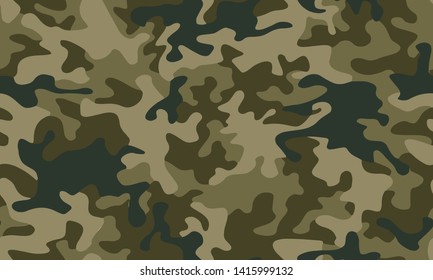 Full seamless abstract military camouflage skin pattern vector for decor and textile. Army masking design for hunting textile fabric printing and wallpaper. Design for fashion and home design.