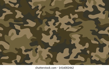 Full seamless abstract military camouflage skin pattern vector for decor and textile. Army masking design for hunting textile fabric printing and wallpaper. Design for fashion and home design.