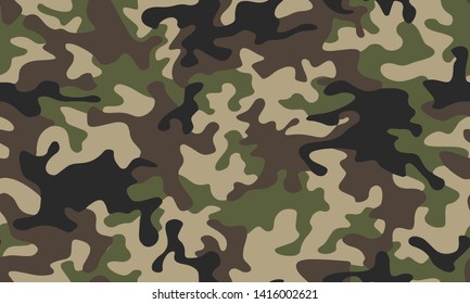 Full seamless abstract military camouflage skin pattern vector for decor and textile. Army masking design for hunting textile fabric printing and wallpaper. Design for fashion and home design.