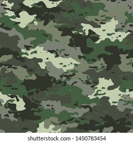 Full seamless abstract military camouflage skin pattern vector for decor and textile. Army masking design for hunting textile fabric printing and wallpaper. Design for fashion and home design.